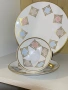 Винтидж порцеланова тройка Oscar Schaller Bavaria (1918–1935 г.) , снимка 3