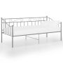 vidaXL Рамка за легло, разтегателен диван, сива, метал, 90x200 см(SKU:324775