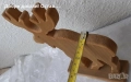 Дървена шейна, декоративна, малка  и елен, снимка 9