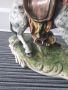 Capodimonte/Каподимонте порцеланова фигура (мъж тегли магаре), снимка 4