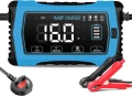 Ново Универсално зарядно за акумулатори кола мотор лодка LCD 16A, снимка 1