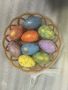 Кошничка с изкуствени яйца, снимка 1 - Декорация за дома - 45158120