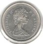 Canada-10 Cents-1987-KM# 77.1-Elizabeth II 2nd portrait, снимка 2