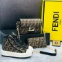 дамски комплект кецове, раница/ чанта  и портмоне fendi , снимка 6