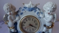 Порцеланов настолен часовник с херувими и гълъби. , снимка 2