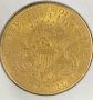 Златна монета 20 Долара 1907 г  D, злато