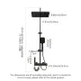 Душ система с термостатичен душ лед подсветка на бутоните Модерен интелигентен Голяма душ пита, снимка 7