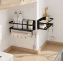 Комплект от 2 метални стенни рафта, снимка 5