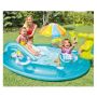Подарете на вашите деца безкрайно удоволствие с надуваемия басейн за игра и пързалка от I N T E X, снимка 3