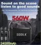 SODLK S1271 Portable Bluetooth Speaker 560W HighPower Subwoofer HIFI Karaoke Wireless TWS Waterproof, снимка 2