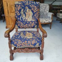 Старинно кресло от XIX век, снимка 2 - Дивани и мека мебел - 45374296