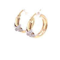 Златни обеци Tiffany i Co 4,75гр. 14кр. проба:585 модел:23187-5, снимка 2 - Обеци - 45179795