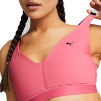 Дамско спортно бюстие PUMA Low Impact Elite Strappy Training Bra Pink, снимка 1 - Потници - 46166236