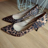 Дамски официални обувки с леопардов принт номер 40, снимка 6 - Дамски обувки на ток - 45491765