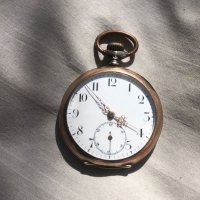 старинен сребърен, джобен часовник, снимка 5 - Антикварни и старинни предмети - 45142644