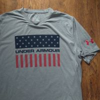under armour - страхотна мъжка тениска Л, снимка 5 - Тениски - 45512758