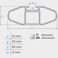 Алуминиеви напречни греди багажник MENABO Leopard стандартен или плътен рейлинг, снимка 5 - Аксесоари и консумативи - 44968230