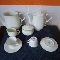 чаши,чинийки ,захарница, каничка и вазичка от китайски костен порцелан Bononia, снимка 2 - Чаши - 31898542
