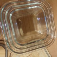 Сет от 3 броя Стъклени кутии с капак от бамбук за съхраняване на хранителни и другипродукти, снимка 5 - Кутии за храна - 45075484