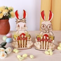 Дървено зайче за яйца или декорация, снимка 1 - Декорация за дома - 45315295