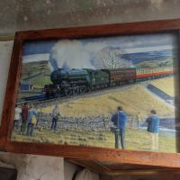 Плакат снимка картина влакове локомативи N 1, снимка 1 - Антикварни и старинни предмети - 45209012