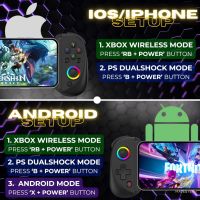 MAJESTECH НОВ D8 мобилен контролер за игри за iPhone/Android/iPad/таблет, снимка 3 - Други игри и конзоли - 46198980