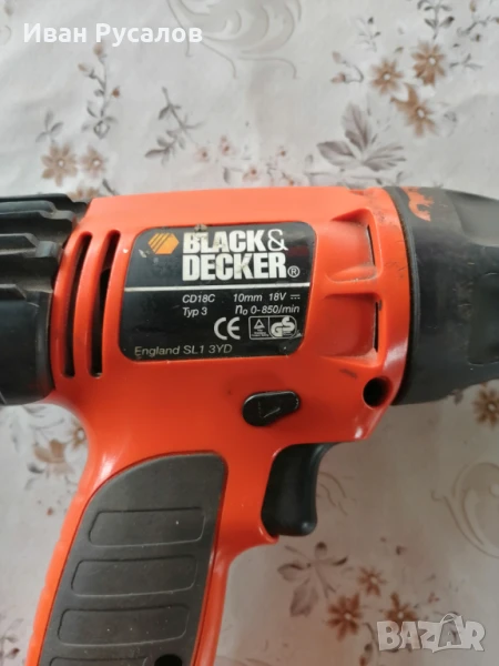 Винтоверт BLACK&DECKER, снимка 1