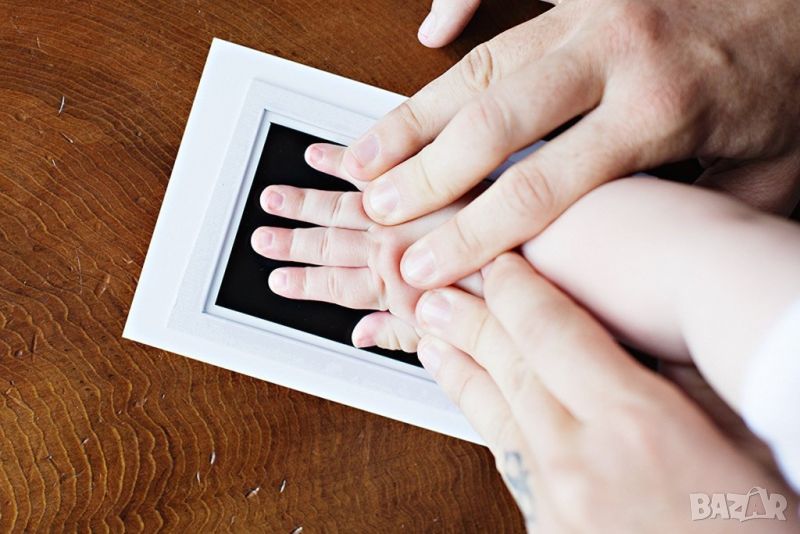 Комплект за правене на отпечатъци на бебешки крачета или ръчички., снимка 1