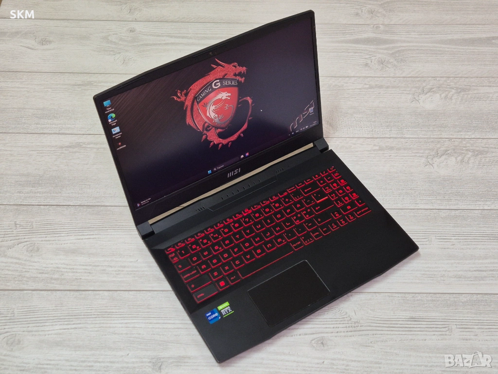 RTX3060|i7-11800H|1TB|IPS 144Hz|16RAM лаптоп msi мси laptop gaming гейминг, снимка 1