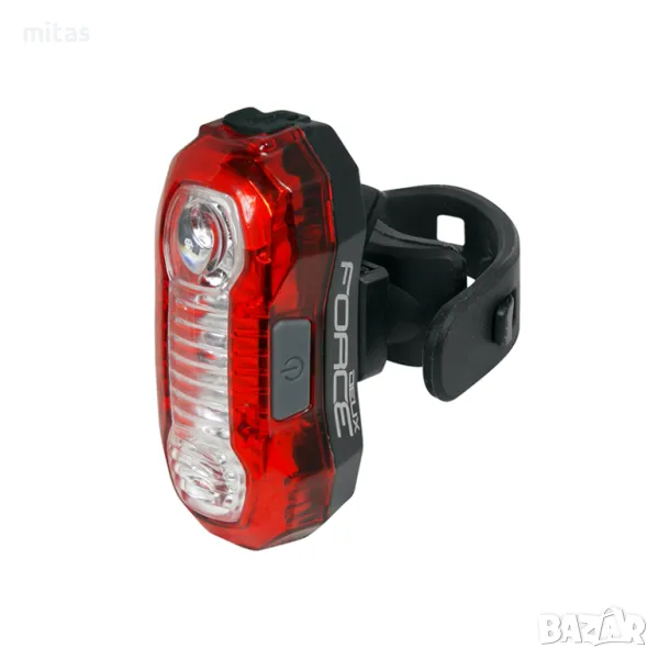 Задна LED стоп светлина за велосипед FORCE DEUX, 40 LM, 5x LED, USB, снимка 1