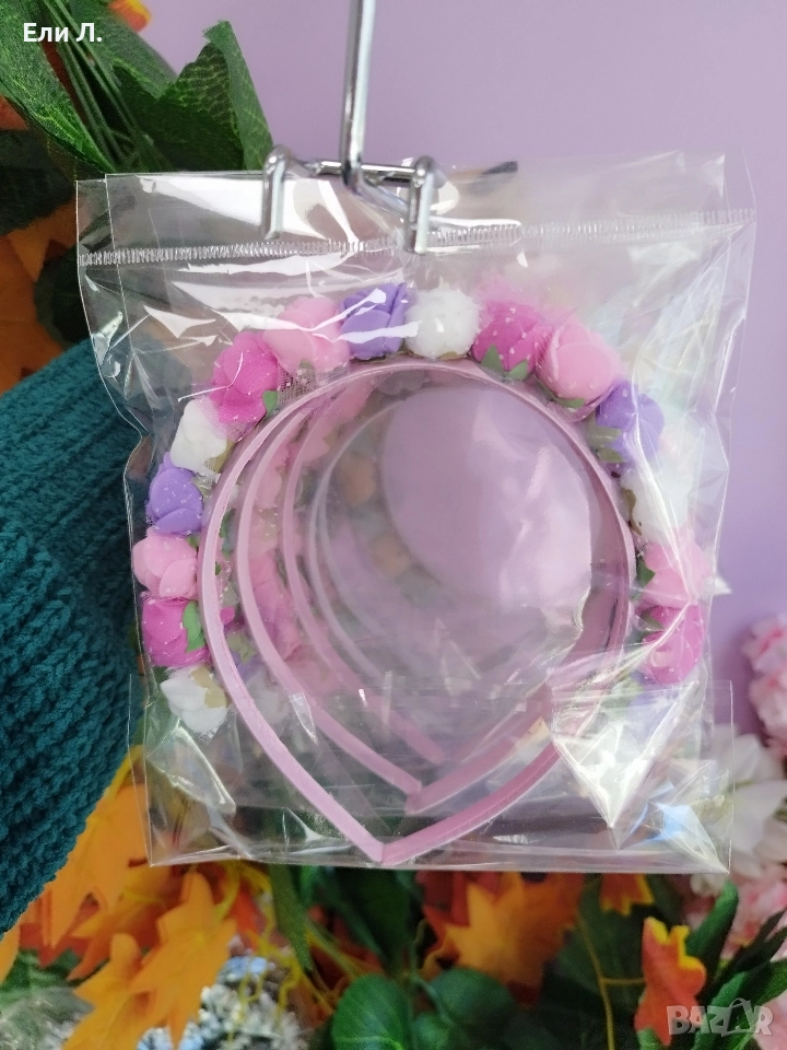 Диадеми с цветя 20 броя - САМО на едро, снимка 1