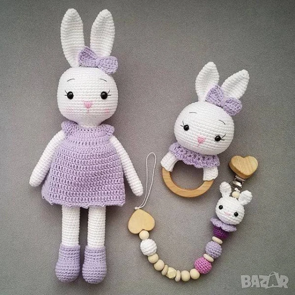 Комплект от 3 плетени играчки , снимка 1