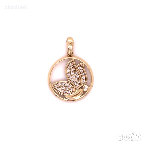 Златен медальон 1,55гр. 14кр. проба:585 модел:34207-4, снимка 1