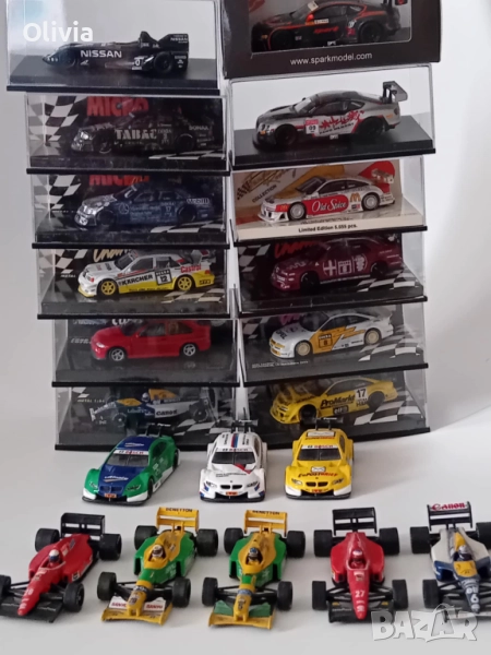 Opel Calibra, Mercedes, F1, BMW DTM, Alfa Romeo 1:64 Minichamps, Spark, снимка 1