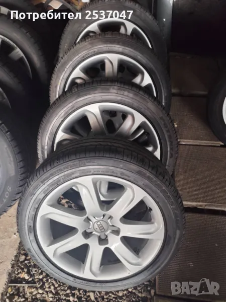 4бр гуми Bridgestone с джанти за AUDI A7 255/45R18, снимка 1