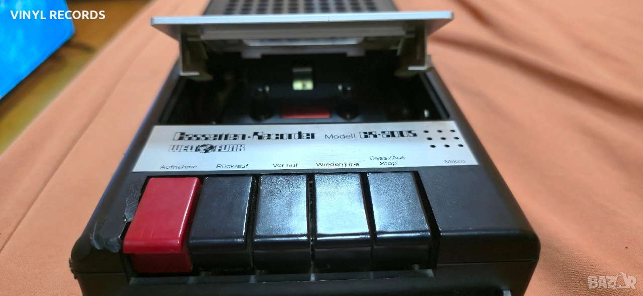 🔥 ВИНТИДЖ КАСЕТОФОН WELTFUNK CR-2005 🇩🇪 Немско качество | Обслужен | Колекционерски екземпляр, снимка 1