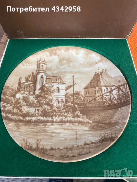 Kaiser Porcelain.Антик. Чиния за стена., снимка 1