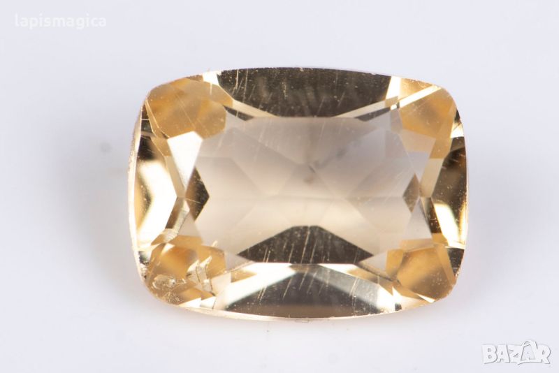 Цитрин 1.26ct 8x6mm cushion шлифовка #8, снимка 1