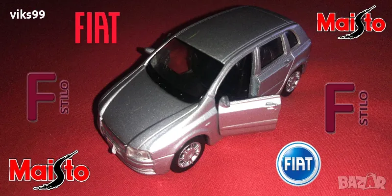 Метална количка FIAT STILO MAISTO - Мащаб 1:38, снимка 1