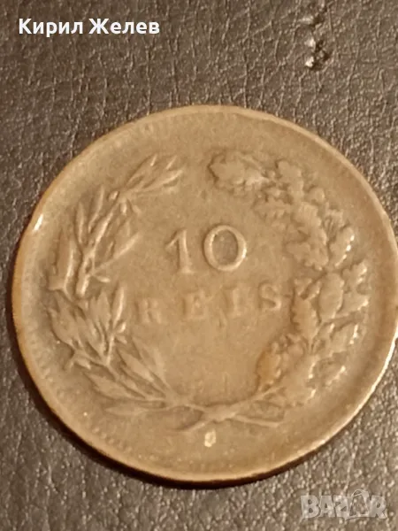 Стара монета 10 рейс 1891г. Португалия уникат за КОЛЕКЦИЯ 40559, снимка 1
