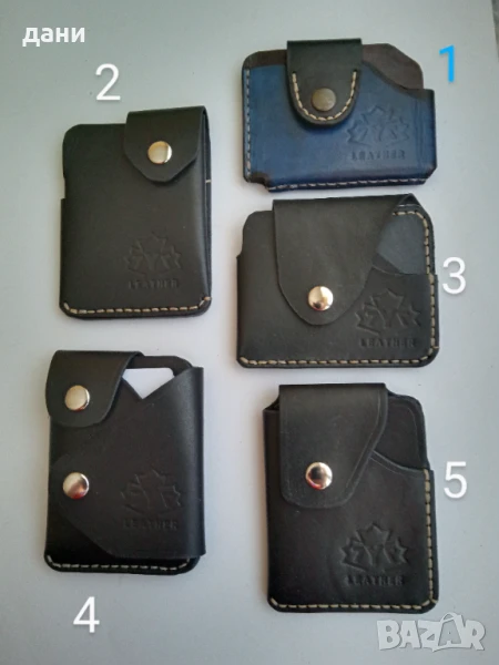 Картодържач ,картхолдър от естествена кожа , снимка 1