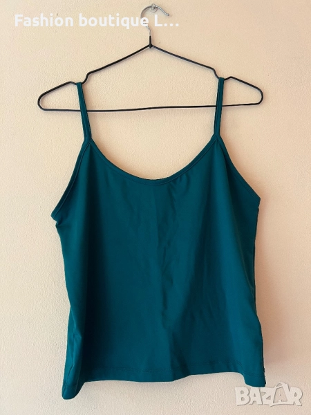 Тюркоазен потник S размер с еластант 💙, снимка 1