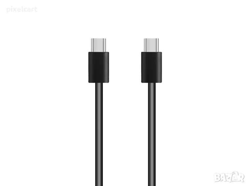 Кабел от USB-C към USB-C, 2м, fast charging, Черен, снимка 1