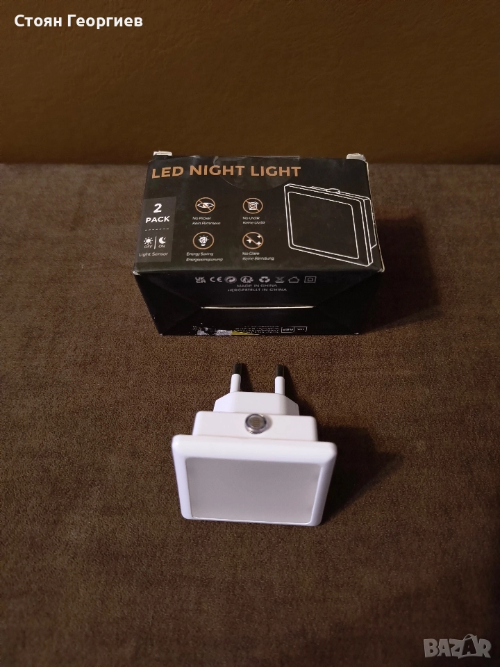 Чисто нова лед нощна лампа адаптер, снимка 1