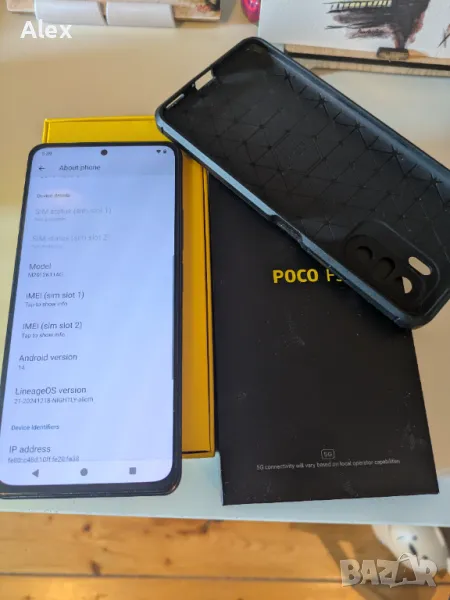 Xiaomi Poco F3 8GB/256GB с висок клас калъф и стъкло. Night Black, снимка 1