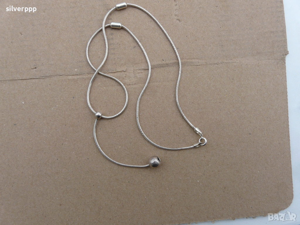  Сребърен синджир - 4 , снимка 1