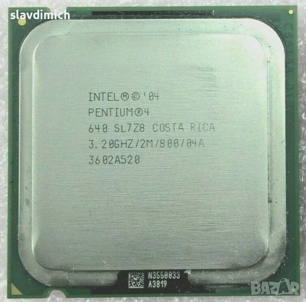 Процесор за компютър Intel Pentium 4 HT 640 3.2 Ghz Socket 755 , снимка 1