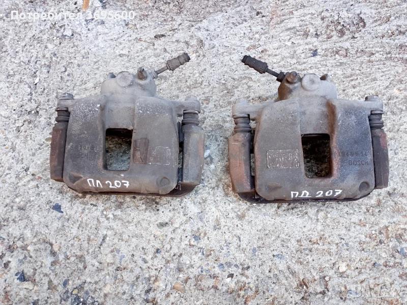 Peugeot Пежо 207 предни спирачни апарати преден ляв десен спирачен апарат, снимка 1