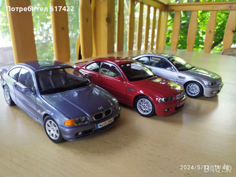 1:18 Метални модели на BMW 318 Ci и BMW - M3 COUPE E46 Kyosho, снимка 1