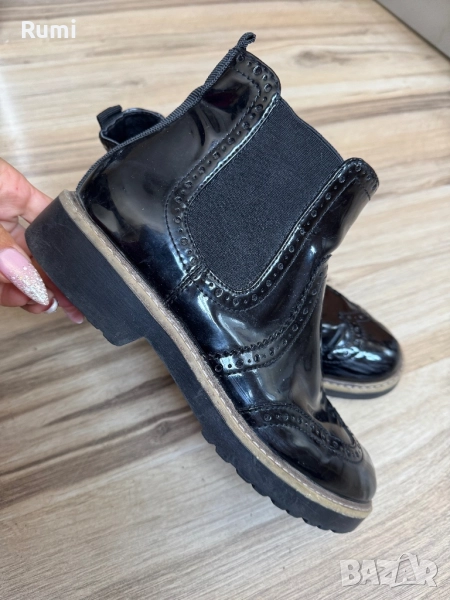 Бутикови дамски лачени Боти Graceland! 38,5 н, снимка 1